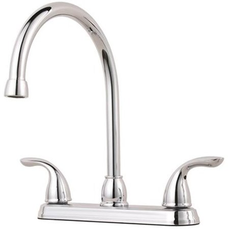 PRICE PFISTER Price Pfister G136-2000 Price Pfister Pfirst Series High Arc Kitchen Faucet  Two Handle  No Spray  Polished Chrome  1.75 Gpm  Lead Free 3562877